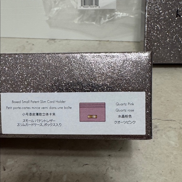Kate Spade Metallic Pink Card Holder New with Box and Bag - Picture 3 of 4